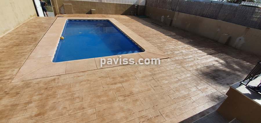 Molde Madera marfil para hormigón impreso - PAVISS