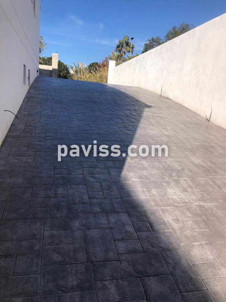 Obra de pavimento de hormigón