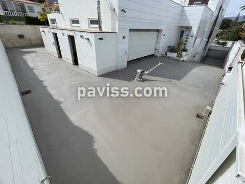 Obra de pavimento de hormigón realizada por PAVISS