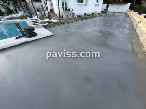 Obra de pavimento de hormigón realizada por PAVISS