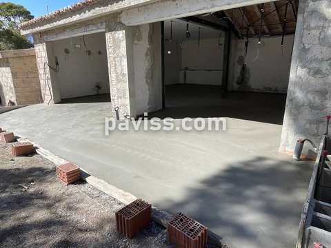 Obra de pavimento de hormigón realizada por PAVISS