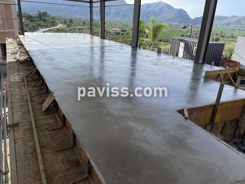 Obra de pavimento de hormigón realizada por PAVISS