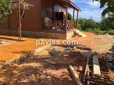 Obra de pavimento de hormigón realizada por PAVISS