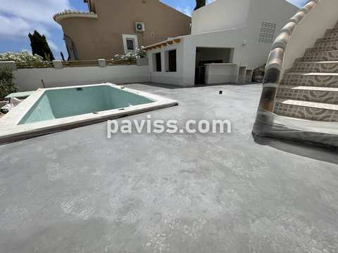 Obra de pavimento de hormigón realizada por PAVISS