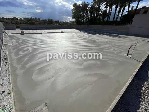Obra de pavimento de hormigón realizada por PAVISS