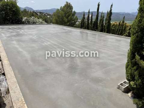 Obra de pavimento de hormigón realizada por PAVISS