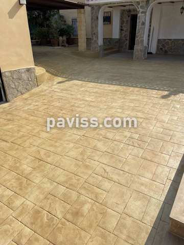 Obra de pavimento de hormigón realizada por PAVISS