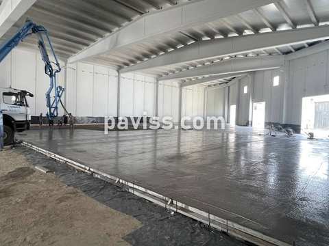 Obra de pavimento de hormigón realizada por PAVISS