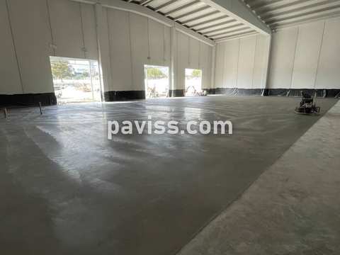 Obra de pavimento de hormigón realizada por PAVISS
