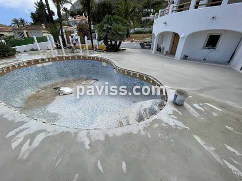Obra de pavimento de hormigón realizada por PAVISS