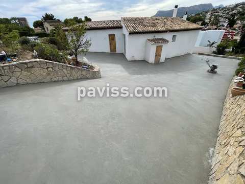 Obra de pavimento de hormigón realizada por PAVISS