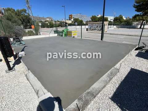 Obra de pavimento de hormigón realizada por PAVISS