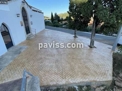 Obra de pavimento de hormigón realizada por PAVISS