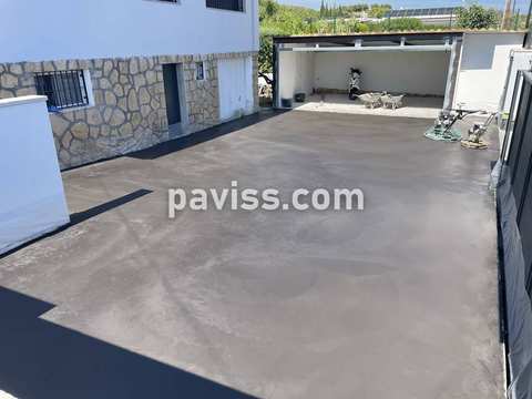Obra de pavimento de hormigón realizada por PAVISS