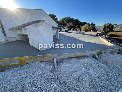 Obra de pavimento de hormigón realizada por PAVISS