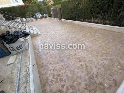 Obra de pavimento de hormigón realizada por PAVISS