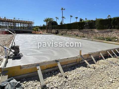 Obra de pavimento de hormigón realizada por PAVISS