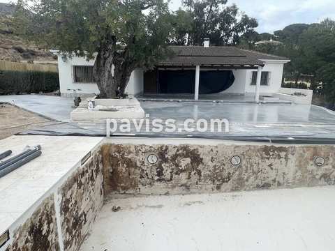 Obra de pavimento de hormigón realizada por PAVISS