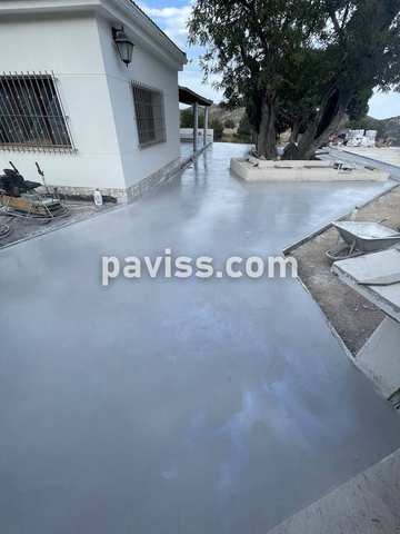 Obra de pavimento de hormigón realizada por PAVISS