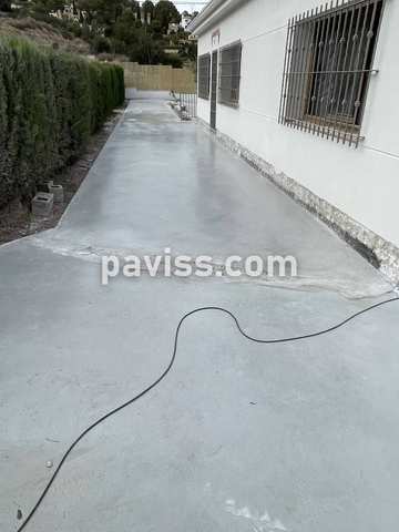 Obra de pavimento de hormigón realizada por PAVISS
