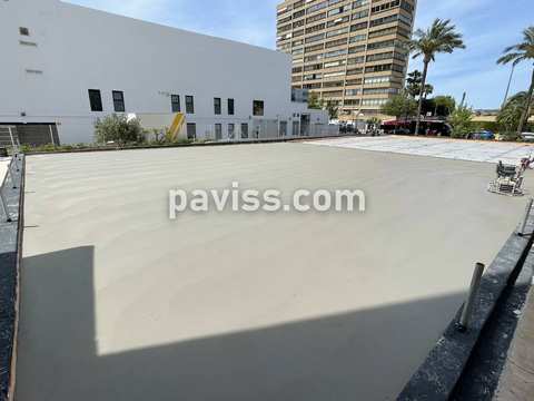 Obra de pavimento de hormigón realizada por PAVISS