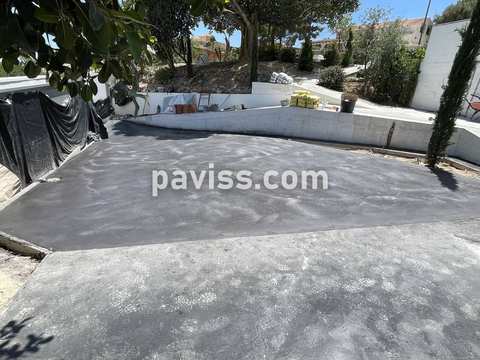 Obra de pavimento de hormigón realizada por PAVISS