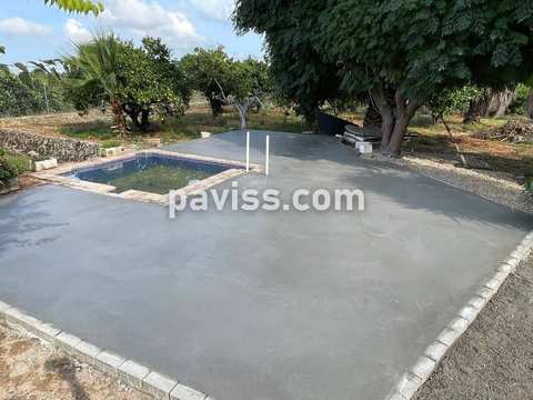Obra de pavimento de hormigón realizada por PAVISS