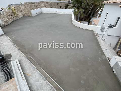 Obra de pavimento de hormigón realizada por PAVISS