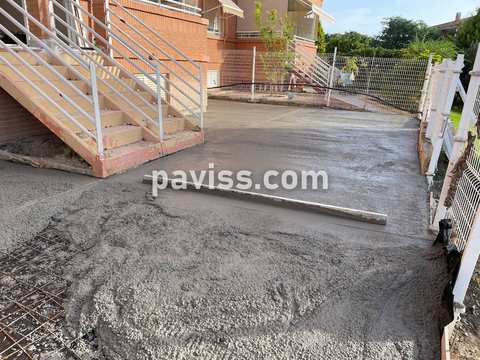 Obra de pavimento de hormigón realizada por PAVISS