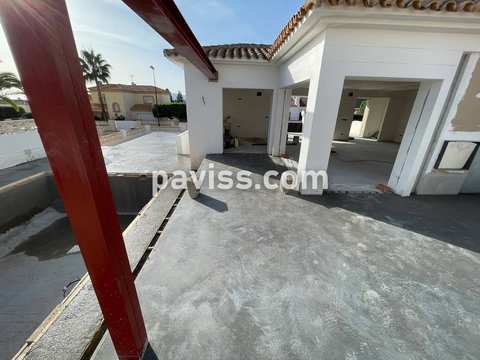 Obra de pavimento de hormigón realizada por PAVISS
