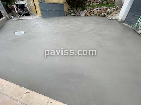 Obra de pavimento de hormigón realizada por PAVISS