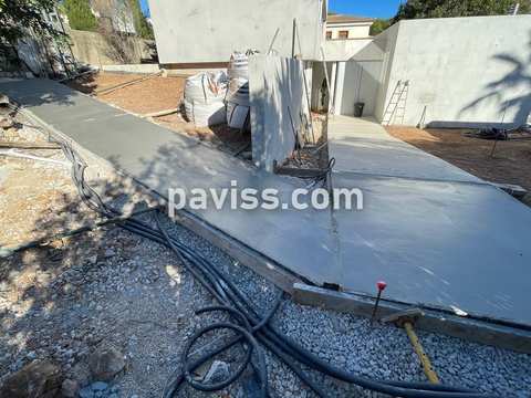 Obra de pavimento de hormigón realizada por PAVISS