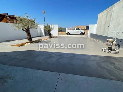 Obra de pavimento de hormigón realizada por PAVISS