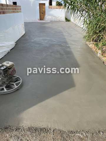 Obra de pavimento de hormigón realizada por PAVISS