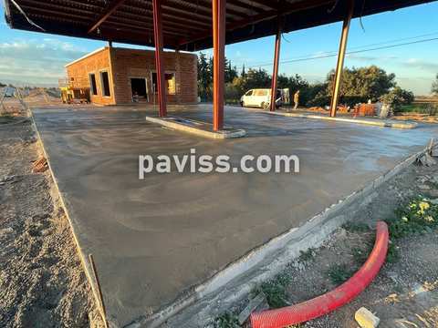 Obra de pavimento de hormigón realizada por PAVISS