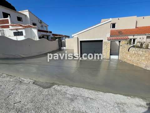 Obra de pavimento de hormigón realizada por PAVISS