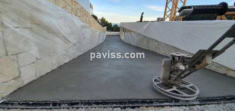 Obra de pavimento de hormigón realizada por PAVISS