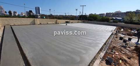 Obra de pavimento de hormigón realizada por PAVISS