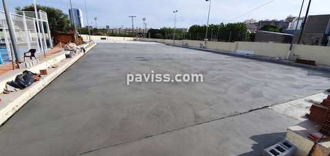 Obra de pavimento de hormigón realizada por PAVISS