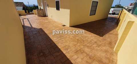 Obra de pavimento de hormigón realizada por PAVISS