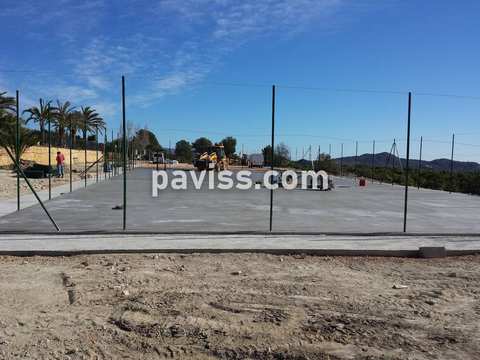 Obra de pavimento de hormigón realizada por PAVISS