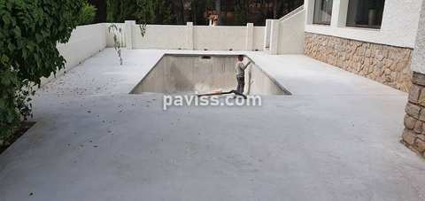Obra de pavimento de hormigón realizada por PAVISS