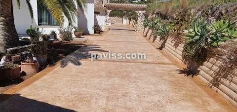 Obra de pavimento de hormigón realizada por PAVISS