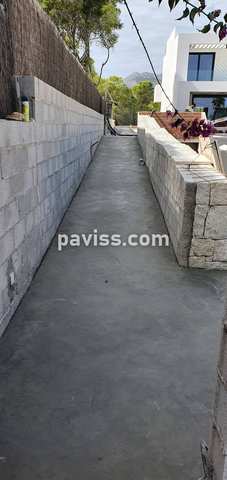 Obra de pavimento de hormigón realizada por PAVISS