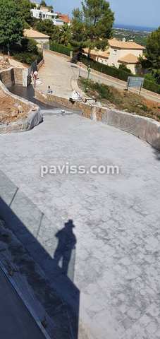 Obra de pavimento de hormigón realizada por PAVISS