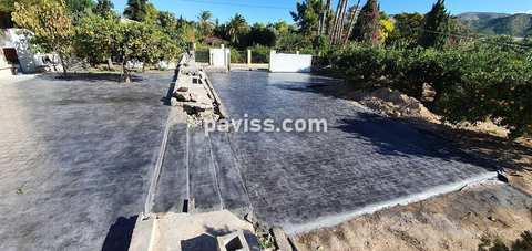 Obra de pavimento de hormigón realizada por PAVISS