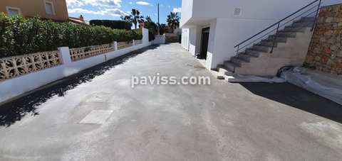 Obra de pavimento de hormigón realizada por PAVISS