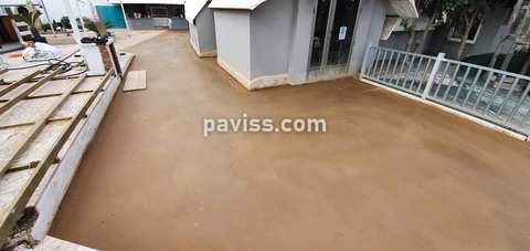 Obra de pavimento de hormigón realizada por PAVISS