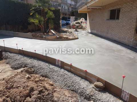 Obra de pavimento de hormigón realizada por PAVISS