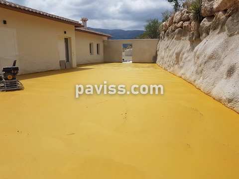 Obra de pavimento de hormigón realizada por PAVISS